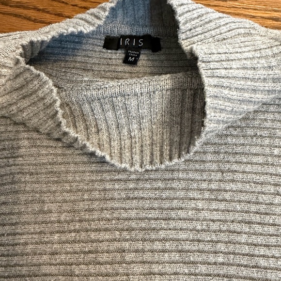 Iris Light Gray Ribbed Sweater - Picture 2 of 2